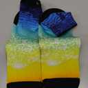 RANDY SUN Barefoot Quick-Dry Sand Beach Socks, Breathable Seamless Yoga Sock With TPE Sole, Size L