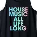House Music All Life Long DJ Tank Top (Black)