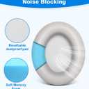 Link Dream Ear Pads for Beats Studio Pro Wireless Headphone Replacement Ear Cushions Memory Foam Earpads Cushion Cover Soft & Comfortable, Noise Isolation, Easy to Install (Light Grey)