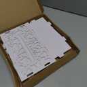 OurWarm White Wedding Card Box for Receptions, PVC Gift Card Box for Wedding with Acrylic Windows, Rustic Envelope Money Gift Box for Anniversary Bridal Baby Showers Graduation Birthday Party