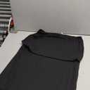 Women's 2 Piece Going Out Outfit Scoop Neck Crop Top and Fishtail Maxi Skirt Set (Black, S)