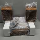 Vinyl Record Player with External Speakers, 3 Speed Bluetooth Turntable for Vinyl Records, Vintage Belt Drive Record Player with Stereo Speakers and Auto Stop, RCA Audio Out and Aux-in,Light Wood