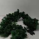 9FT Pre-lit Christmas Garland with 100 LED Lights - Cedar Garland Christmas Lighted Pine Garland for Mantle Stairs Wall Door Indoor Outdoor Decor Holiday Artificial Garlands with imer