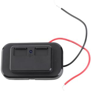 Dual USB Car Adapter 5V 3.1A Output, Intelligent Chip for Safe Charging, ABS Material, Flat Back Design, 12V 24V Vehicle, Dust Cap, One Hand