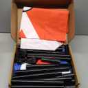 Portable Cornhole Set Collapsible Corn Hole Boards with 8 Cornhole Bean Bags and Carrying Case, Indoor Outdoor Toss Game for Kids Adults Family Competitions 3' x 2' Blue Red