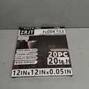 20 Pack Cover 20 Sq.Ft Peel and Stick Floor Tiles, 12” x 12” Self Adhesive Vinyl Flooring Easy DIY Installation for Kitchen, Living Room, Laundry, RV, Matte White Vein Marble