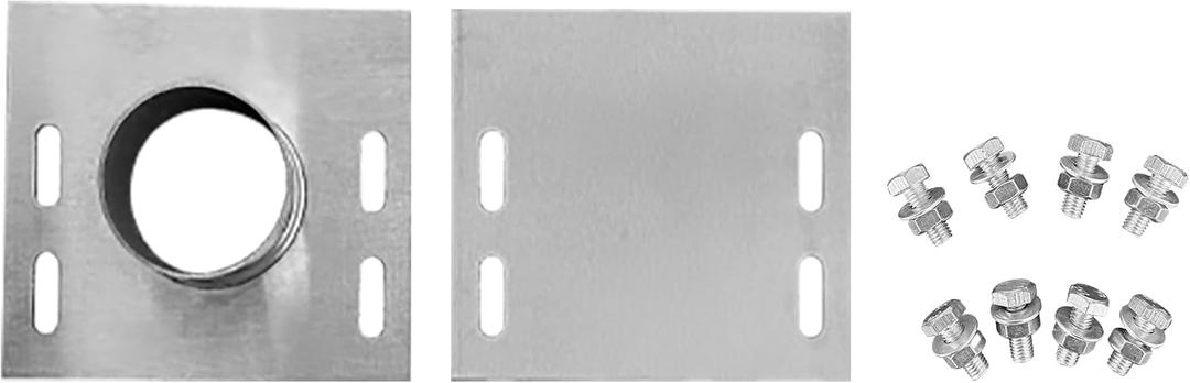 39.4x7.1x6.3in 304 Stainless Steel Trench Drain Outlet Adapter