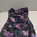 Popilush Shapewear Corset Dress Women's Satin Ruched Midi Dress Cocktail Date Night Classy Dresses with Lace Trim Bra (Medium, Floral)