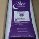 Poise Overnight Incontinence & Postpartum Pads for Bladder Leaks, 8 Drop Extra Coverage, 72 Count (2 Packs of 36)