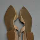 DREAM PAIRS Womens Slingback Kitten Low Block Heels Closed Pointed Toe Ankle Strap Elegant Dressy Pumps Wedding Party Dress Shoes for Women (9, Nude)