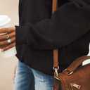 Valentine's Day Long Sleeve Sweatshirts Women Love Heart Print Graphic Shirts Pullover Tops Casual Blouse (1 Black Heart)