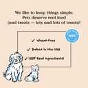 Bocce's Bakery Oven Baked Say Moo Treats for Dogs, Wheat-Free Everyday Dog Treats, Made with Real Ingredients, Baked in The USA, Natural Soft & Chewy Cookies, Beef & Cheddar Recipe, 6 oz (EXP 07/09/26)