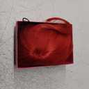 MOSINA Red Bob Wig - Short Red Straight Bob Wigs with Bangs for Women, Colorful Short Hair Wig, Cute Synthetic Wigs for Cosplay, Daily, Halloween (12 Inch)