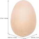 2 x 200pcs Mini Wood Eggs for Crafts Unfinished Easter Eggs DIY Painting Crafts Easter Decorations 0.7 Inch