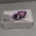 300W Charging Station for Multiple Devices, 8 Port Multi USB C Fast Charger Station Dock for MacBook iPhone 17/16/15/14/13/12 Samsung Pixel Series iPad, Black (6 Mixed Short Cables Included)