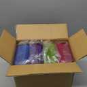 Amazon Basics 4-Pack Large Pencil Cases - Durable Plastic School Supply Pencil Box - Multi-Color Student Organization Cases for Office, College & Classroom Supplies