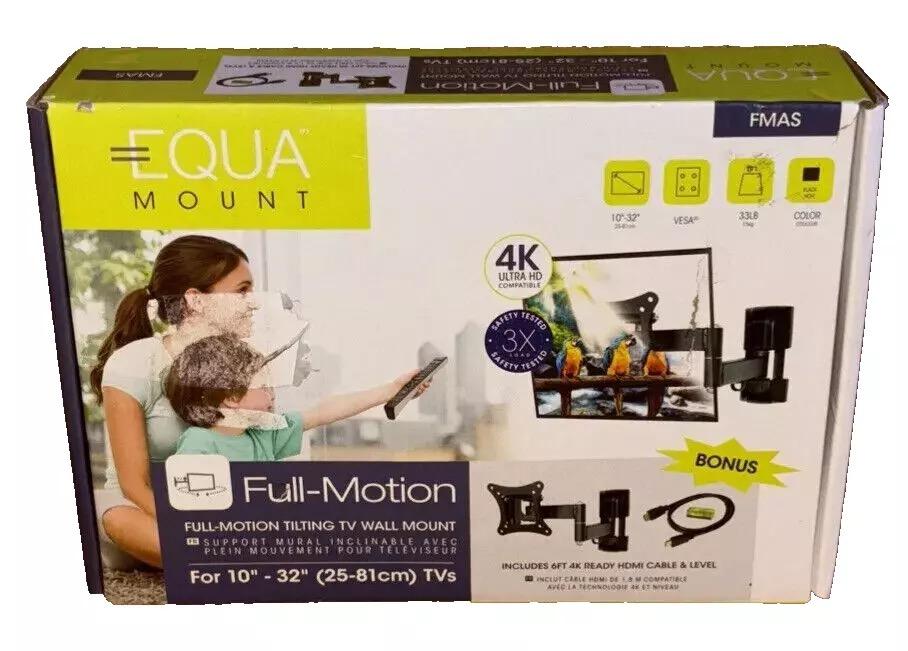 SUPPORT MURAL TV INCLINABLE EQUA FULL MOTION PIVOTANT 10"-32" EN LED LCD NEUF