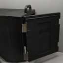 Carlisle FoodService Products Insulated Food Pan Carrier and Warmer, Front-Loading with Handles, Holds 5 Full or 10 Half 2.5" Pans (Sold Separately) with Rugged PE Shell and PU Insulation, Black