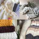 Sage Green Chunky Chenille Yarn - 6 PCS Bulky Plush Yarn for Hand Knitting Blankets (30 Yards, 8.8 Ounces Each)