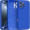 Magnetic for iPhone 16 Pro Case [Compatible with Magsafe] [Premium Silicone Satin-Smooth Touch] Slim Shockproof Anti-Scratch Microfiber Lining Case, 6.3 inch, Klein Blue