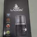 Electric Coffee Grinder with Silent Grinding Blades & Timer Knob to Adjustable Coarse to Fine, Espresso Grinder with Removable Stainless Steel Bowl for Coffee Bean, Herb, Spices, Seeds (Black)