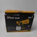 200W Cordless Airless Paint Sprayer for Dewalt 20V MAX Battery, Electric HVLP Spray Paint Gun with 1200ML Container, 4 Copper Nozzles,3 Patterns for Fence, Cabinets, Wall etc. (Battery Not Included)