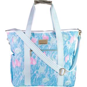 Lilly Pulitzer Beach and Picnic Cooler, Insulated Bag with Adjustable Shoulder Strap and Zipper, Soft Cooler