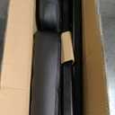 FDW Office Guest Chair Reception Chair Waiting Room Chairs with Padded Armrest PU Leather for Home Office Reception Meeting Room Chair Lobby No Wheels, Black