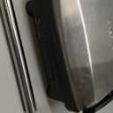 Chefman Panini Press Grill and Gourmet Sandwich Maker Non-Stick Coated Plates, Opens 180 Degrees to Fit Any Type or Size of Food, Stainless Steel Surface and Removable Drip Tray, 4 Slice, Black