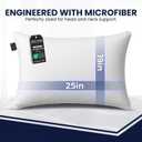 Bed Pillows for Sleeping, Set of 2 Cooling, Hotel Quality with Soft Down Alternative Fill for Back, Stomach & Side Sleepers (Standard)