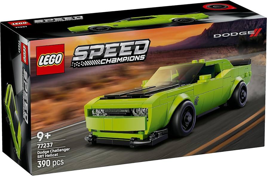 LEGO Speed Champions Dodge Challenger SRT Hellcat Sports Car Toy, Gift, Present, Blocks, Boys, Girls, Children, Ages 9 to 11, Elementary School Students, Vehicle, Car, Mini Car, Figure, Goods, 77237
