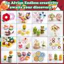 Alvian DIY Crochet Christmas Wreath Kit - Complete Beginner-Friendly Set with Garland, Pom Poms & Video Tutorial | Handmade Holiday Door Decor, Wall Hanging & Gift Idea