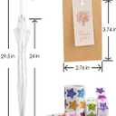 Clear Umbrella for Wedding with White Ribs,for Photography,Thankyou cards