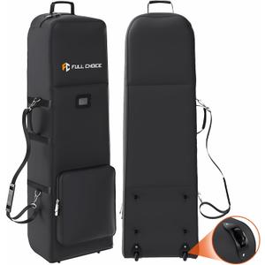 Soft-Sided Golf Travel Bag for Airlines with Wheels, Golf Travel Case, Heavy Duty Oxford Wear-Resistant, Excellent Zipper Universal Size