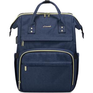 LOVEVOOK College Laptop Backpack, 15.6 Inch Travel Backpack for College, Waterproof Work Backpack Woman for Teacher Nurse Anti-theft Travel Back Pack, Gifts for Women, Navy Blue