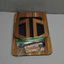 Acacia Wood Couch Arm Tray with 360Phone Holder,Folding Sofa Armrest Tray,Couch Arm Table Clip-On Couch Desk for Drinks,Snacks,Phone,Remote Control