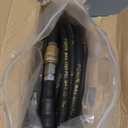 POHIR Pressure Washer Hose 50 ft with 3/8 Inch Quick Connect, Kink Resistant High Tensile Wire Braided,with 2 pcs M22 14mm Adapter Set, 4200 PSI Power Washer Hose