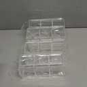 4 Pack Acrylic Cutlery Storage Organizer, Plastic Cutlery Utensil Holder Storage Organizer Caddy for Kitchen Countertop Organization - Holds Fork, Knife, Spoon, Silverware Tableware Storage Box