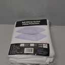 Waterproof Quilted Pillow Protectors Queen Ultra Soft Thick Pair 20x30 Inches Brushed Ultra Plush White Zippered Set of 2 Size Encasement