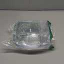 R-kay 6 Pack Square Plastic Serving Bowls - Clear Plastic bowls 16 Oz - Disposable Serving Bowls Heavy Duty For Weddings Catering And Birthday parties