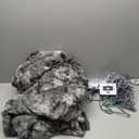 Sealy Electric Blanket Twin Size, Faux Fur & Flannel Fast Heated Blanket with 10 Heating Levels & 1-12 Hours Auto Off, Machine Washable, Grey, 62x 84 Inch