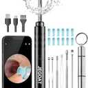 Ear Wax Removal Tool Camera, Ear Cleaner with Camera, 1296P HD Ear Scope, 6 LED Lights and 12 Ear Picks, Earwax Removal with Otoscope, Jet Black