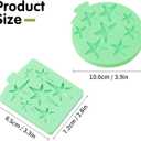 KALAIEN Star Molds Silicone, 2 Pcs Chocolate Star Mold for Candy Baking & DIY Resin Mold (five/six-pointed star)