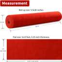 HOMBYS 450 GSM Extra Thick 3x10 ft Red Carpet Runner for Partys & Events, Heavy-Duty Felt Aisle Runway Rug for Steps, Prom Proposal & Wedding Ceremony Decorations, Hollywood Oscars for VIP Awards