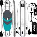 Roc Inflatable Stand Up Paddle Boards with Premium SUP Paddle Board Accessories, Wide Stable Design, Non-Slip Comfort Deck for Youth & Adults