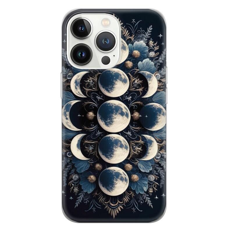 Compatible with iPhone SE 2022/2020 (3rd/2nd Gen), iPhone 8/7 | Shockproof Rugged Dual-Layer Protective Cover for Women Girls - Moon