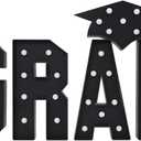 Graduation Decorations 2.3FT Large Grad Letters Light Up Letters Mosaic Craft Kits Pre-Cut Board for Anniversary High School College Graduation DIY