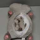 SQEQE Siamese Cat Stuffed Animals 5 in 1, Cute Siamese Cat Plush with 4 Babies in Tummy, Christmas Birthday Gifts for Boys and Girls