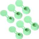uxcell 6 Pcs Bottle Emptying Caps 3 Sizes Shampoo Upside Down Flip It Bottle Caps Kit Inverted Leak-Proof Cap for Shower Gel Bottles Lotions Shampoos Kitchen Condiments, Green