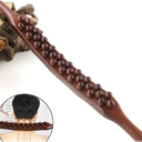 Gua Sha Wooden Therapy Massage Stick with 31 Wooden Massage Beads, Scraping Stick for Whole Body, Muscle Relaxation, Neck, Back, Stomach Massage